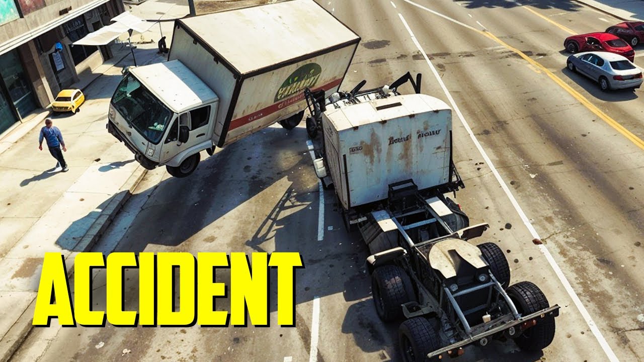 LOVIT DE CAMION IN INTERSECTIE