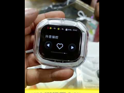 Бездротові навушники TWS Air Max з шумозаглушенням, сенсорним LED екраном і Bluetooth 5.4, видео 1