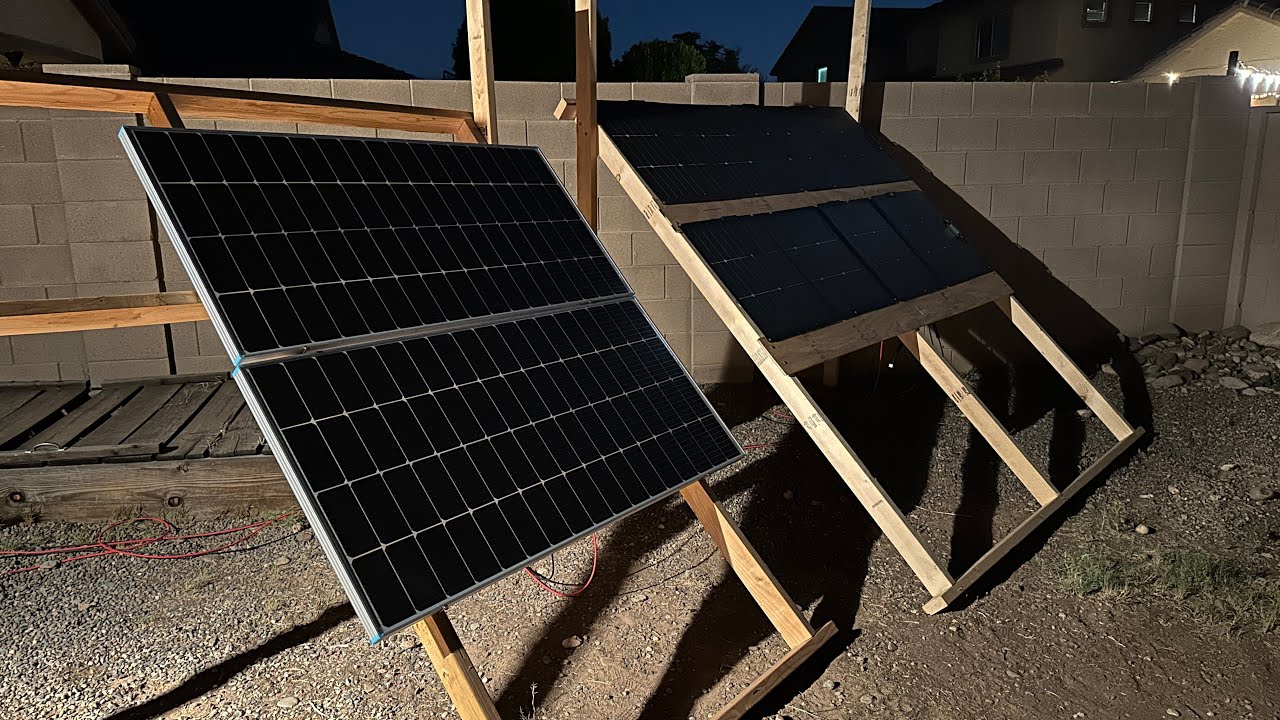 Solar Power Array Off Grid (Peak Hours) - YouTube