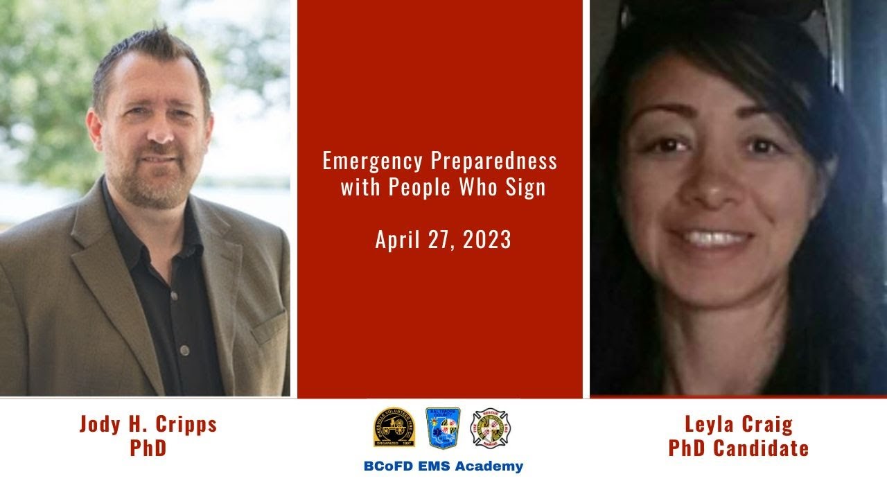 Emergency Preparedness with People Who Sign