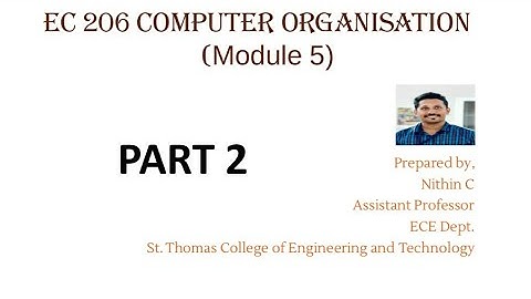 EC 206 COMPUTER ORGANISATION MOD 5 (KTU) PART 2_MEMORY SYSTEMS, MEMORY CELL_Asst Prof. Nithin C