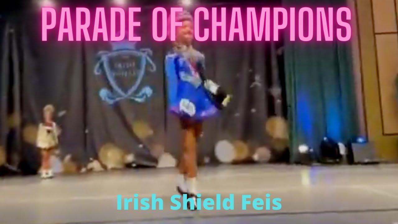 Charlotte dancing her slip jig at the Parade of Champions at the Irish