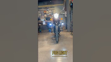 Royal Enfield Fog Light 🔥 LED AUX Lights Original Genuine FOG LIGHTS💡#foglights #royalenfield #yt