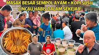 WOW! RATUSAN SEMPOL AYAM & 100 PORSI KOPI CINCAU SANGAT DI NIKMATIN ORANG CHINA, BEGINI KATA MEREKA