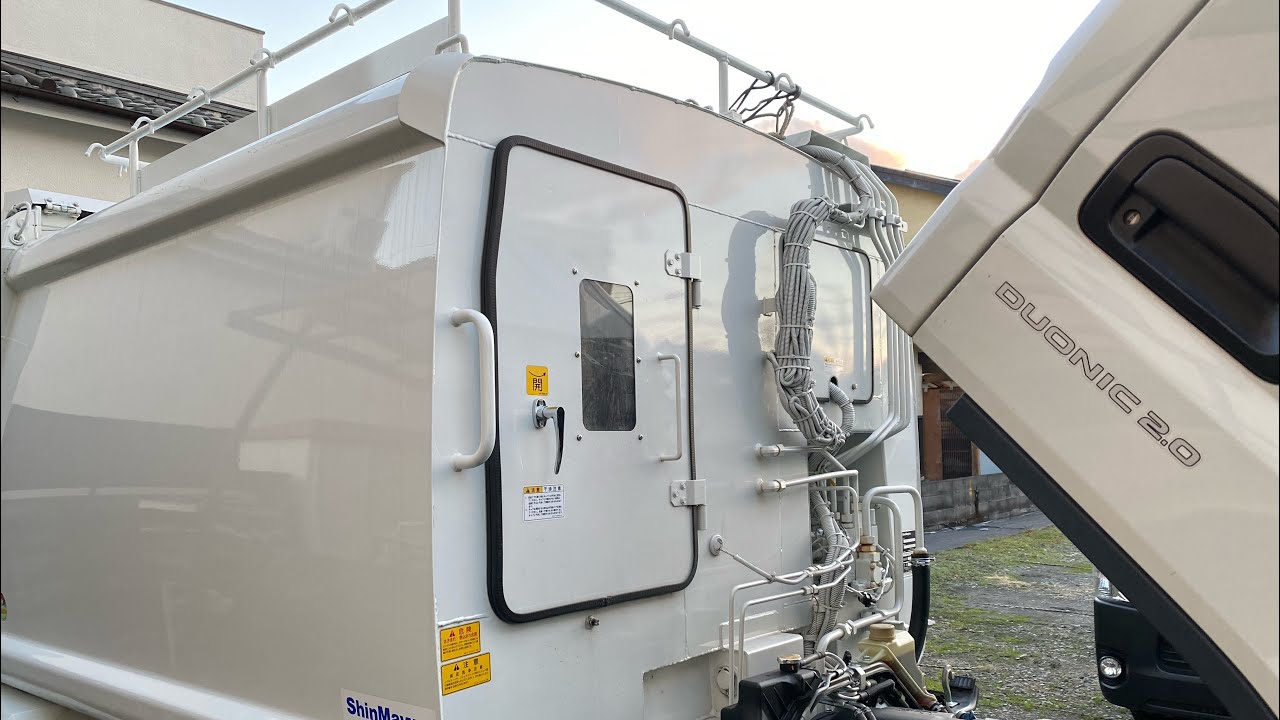 パッカー車 塵芥車 新明和 G Px 防臭扉を開けて閉める Youtube