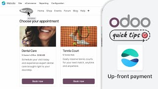 Odoo Quick Tips - Online appointment up-front payment [Website]