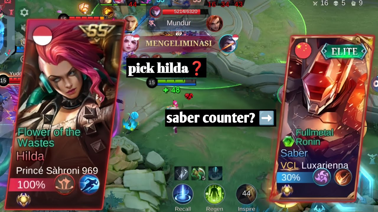 musuh pake roam hilda malah di counter pake roam saber,endingnya gimana??? |