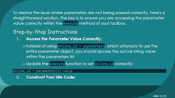 Resolving Parameter Passing in the ArcGIS Python Toolbox