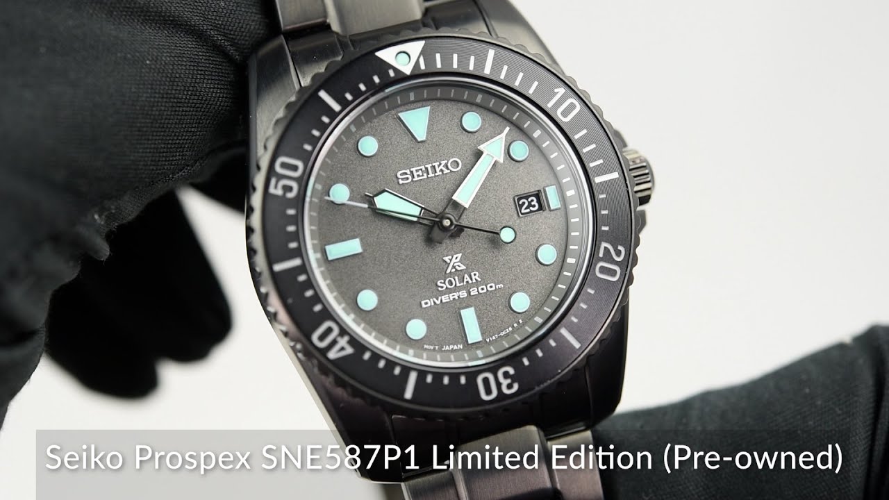 Seiko Prospex SNE587P1 Limited Edition (Pre-owned) - YouTube
