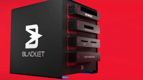 BLACKJET TX-4DS 4-Bay Cinema Dock Thunderbolt 3