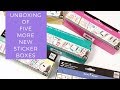 Unboxing of 5 more NEW sticker boxes!