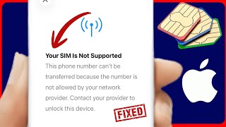 Your SIM Is Not Supported eSIM Transfer