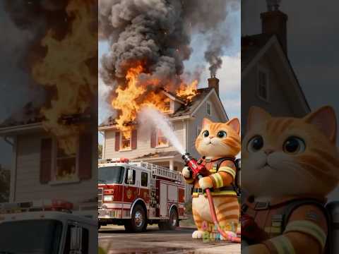Unexpected Hero Cat S New Fire Truck Saves Boy S House Shorts Funny Cat Cute Animals Comedy
