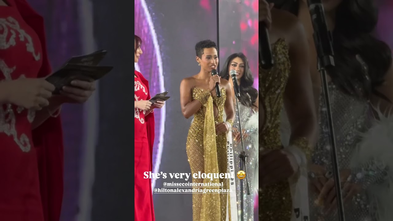 FAN VIEW | ALEXIE MAE CAIMOSO BROOKS DURING TOP 11 SPEECH ROUND OF MISS ECO INTERNATIONAL 2025