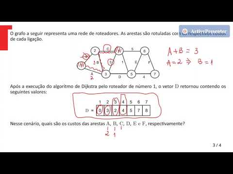 ENADE - Grafo - Algoritmo de Dijkstra