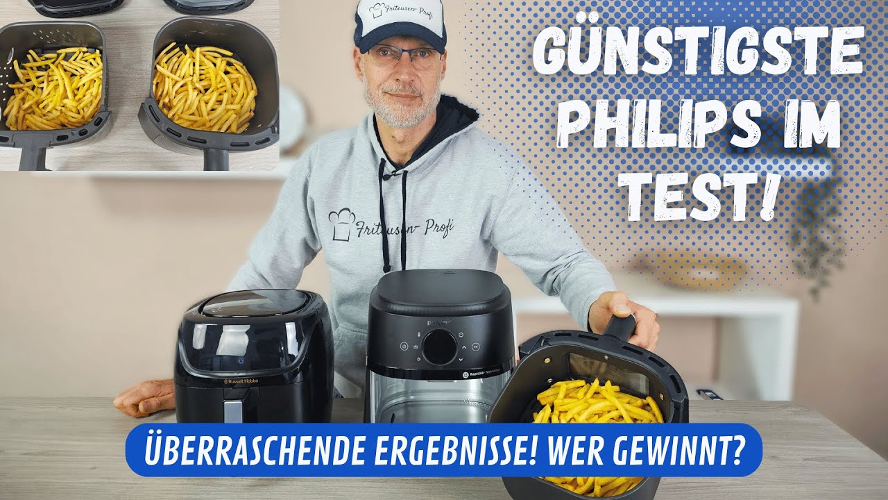 Neue Philips Airfryer 2000 4,2L im Test!✅ Die günstigste Philips Heißluftfritteuse vs. Russel Hobbs