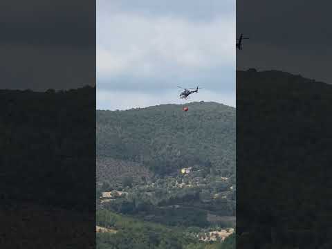 Video ? Incendio sul monte davanti a Ponte Pattoli
