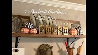 $5 GOODWILL CHALLENGE | FALL 2018🍂