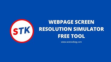 Webpage Screen Resolutions Simulate Free Tool | SEO Tool Keg