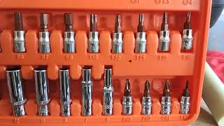53pcs Automobile Motorcycle Professional Repair Tool Box Set