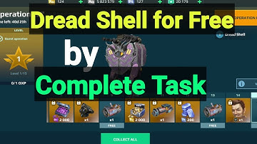 Free Dread Shell Task on D operation pass || complete task to get free Dread Shell War Robots