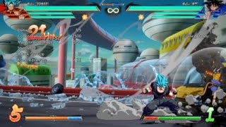 DBFZ Blue Goku Light grab Setups