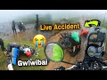 Live accident  crash my bike  monsoon ride  meghalaya