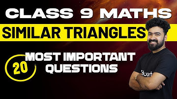 Class 9 Maths | 6.Similar Triangles 20 Most Important Questions | Eduport
