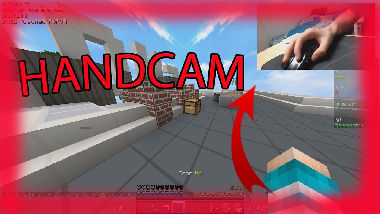 HANDCAM MINECRAFT PVP - iSebii - YouTube