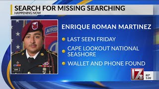 Search continues along NC coast for missing Fort Bragg soldier