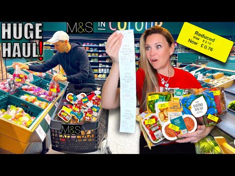 Only buying REDUCED ITEMS from M&S HUGE food haul