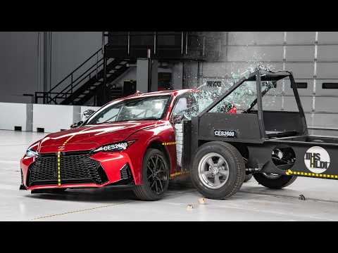 2026 Lexus IS updated side IIHS crash test
