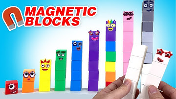 Numberblocks Make Your Own Magnetic Blocks 1 to 10 || Keiths Toy Box