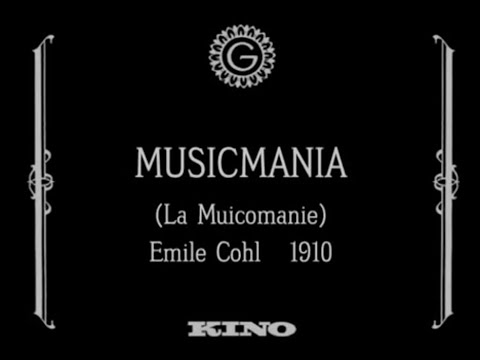 Музикоманія / La musicomanie (Emile Cohl, 1910)
