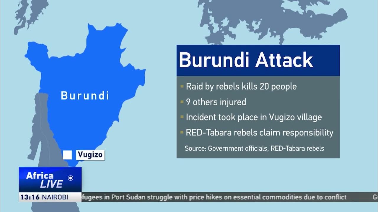 Raid by rebels kills at least 20 people in Burundi