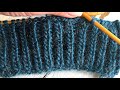 How to knit the Fisherman's Rib using knit stitches only. No purling! (One-row repeat) - So Woolly