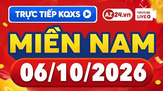 🔴 Trực tiếp xổ số miền Nam hôm nay thứ 3 - XSMN 6/10/2026 - SXMN ngày 6 tháng 10 - KQ XS Miền Nam