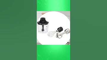 Amazon Basics 500 Watt Multi-Speed Immersion Hand Blender with Attachments, Silver