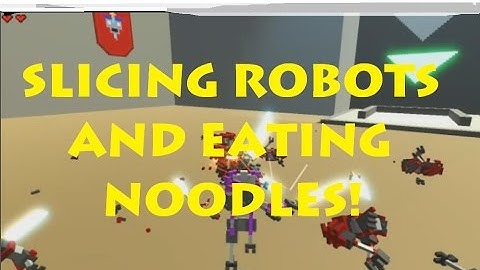 SLICING ROBOTS AND EATING NOODLES! | Clone Drone In The Danger Zone!