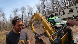 Visiting Andrew Camarata's Mountain and Learning to Drive the Yanmar B37