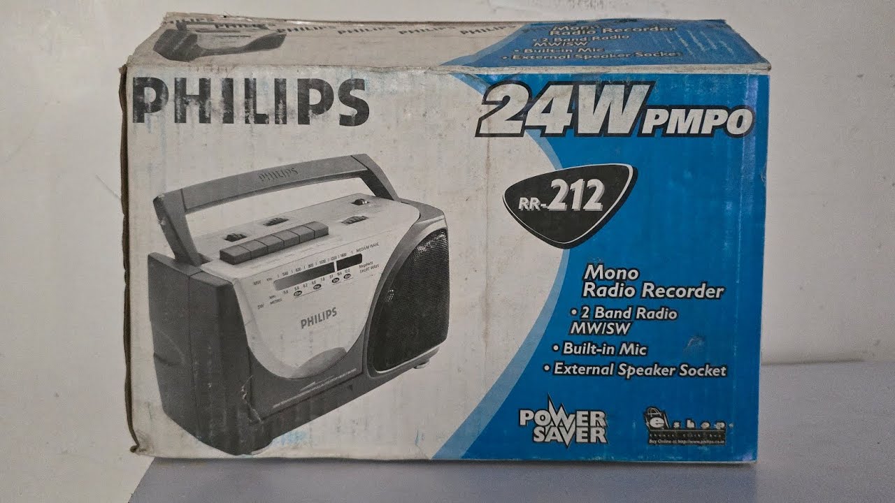 Radio-cassette Philips AQ 5212 - Fonctionne - Dans Sa Boîte