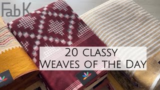 20 Classy Weaves of the Day | Shop on www.fabk.in | Whatsapp : 7338872202 #fabksarees #sareelove screenshot 5