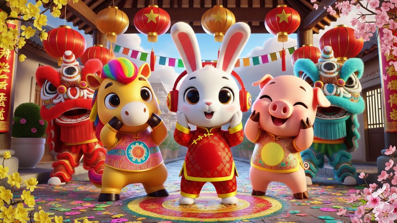 NHẠC XUÂN MỪNG TẾT BÍNH NGỌ 2026 🌸🧨 Ca Nhạc Xuân Thiếu Nhi 4K Remix Mở Thật To Cho Bé Ca Múa Hát