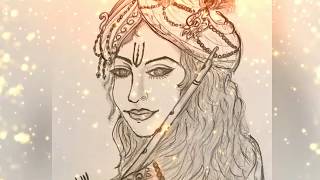krishna lord sketch pencil easy draw