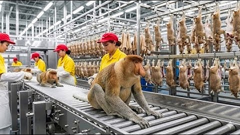 Inside the Proboscis Monkey Factory: From Wild to Ad Star (Full Process)