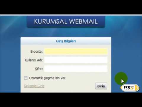 FsbNetwork.Tv - Webmail' e Windows Hostingde Bağlanmak.