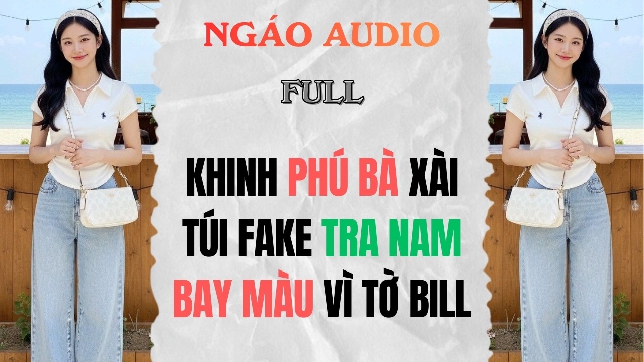 Full Audio| Khinh phú bà xài túi fake, tra nam bay màu vì tờ bill |Ngáo Truyện Audio #truyenaudio