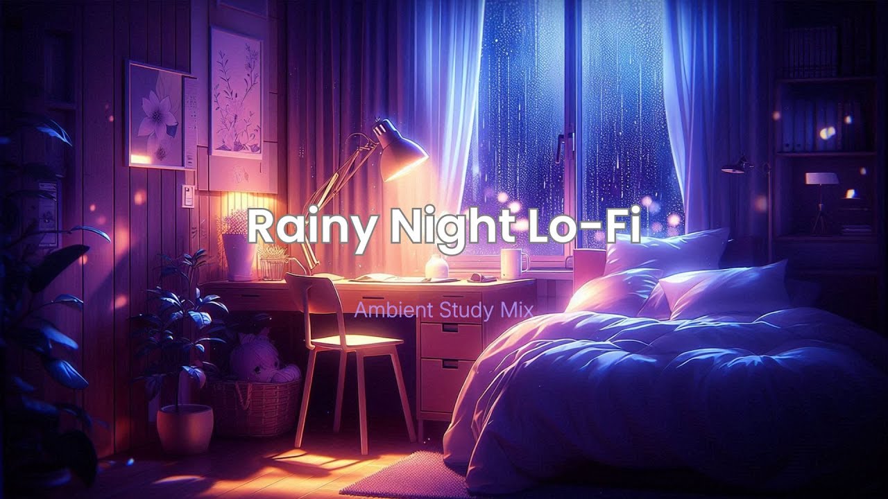 Rainy Night Lo-Fi — Ambient Study Mix (1 Hour of Relaxing Rain Sounds ...