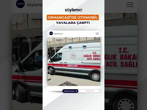 Orhangazi’de Otomobil Yayalara Çarptı: 2 Yaralı