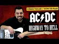 Cómo tocar HIGHWAY TO HELL AC/DC Tutorial Guitarra COMPLETO + SOLO Tablatura | Marcos García